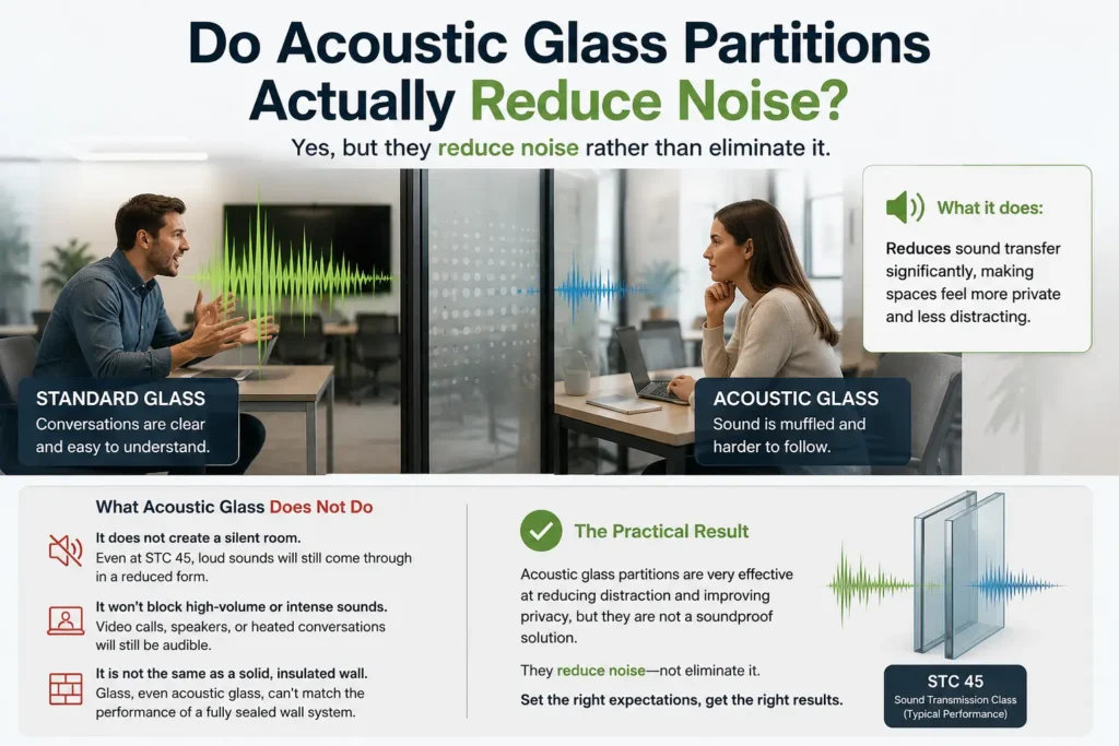 Do Acoustic Glass Partitions Actually Reduce Noise